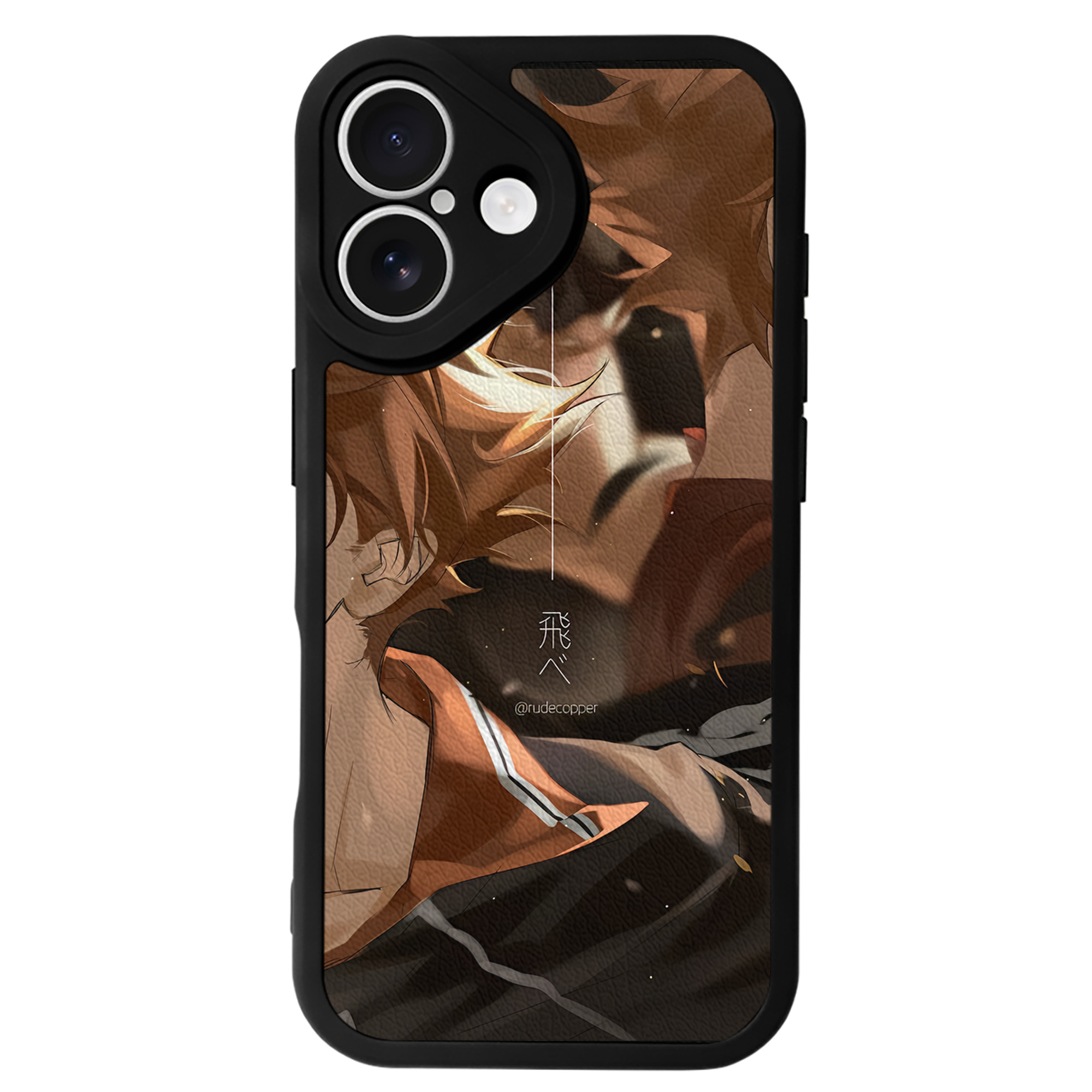 （画像用） ハイキュー!! Haikyu!! 【iPhone 16シリーズ対応】シリコンスマホケース（レザー調） 材質：シリコン